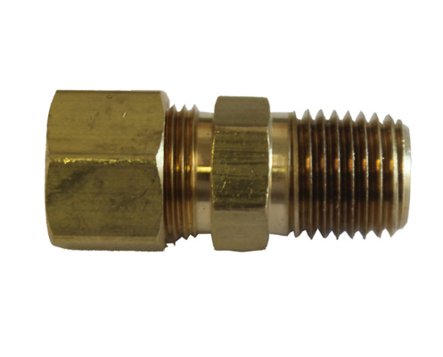 Brass Male Adapter 3/8” Compression x ¼” Male
